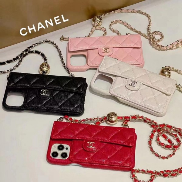 ハイブランド アイフォン シャネル13 14+ pro max レディースメンズ激安 Chanel iphone 14/14 pro/14 pro max xs/8/7 plusカバー ストラップ付 カード入れiphone 14plusケースカバースタンド付きセレブ愛用全機種対応ハイブランドケース パロディ