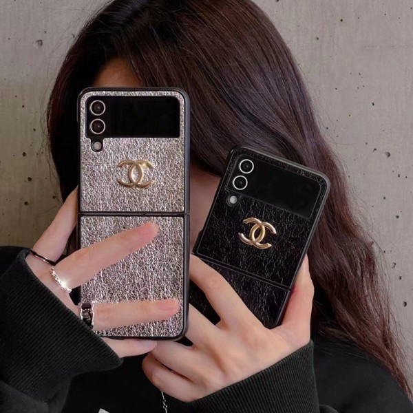 Chanel シャネルブランドgalaxy z flip 5 4 fold5 2023ケース折り畳み可ギャラクシー z fold5 4 3ケース 革製galaxy fold5 4 3 2ケースカバースタンド付きgalaxy z fold 5 4 3スマホケース コピー