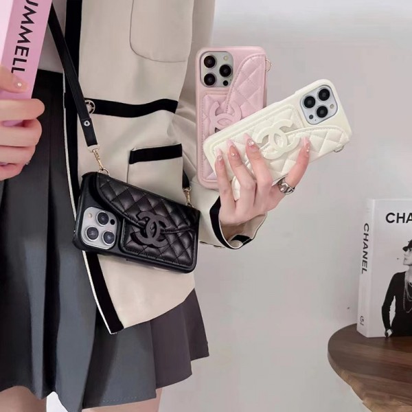 Chanel シャネルレディースキルティング斜め掛けiphone 15 2023 14 13 12 xr xs 8/7 plusケースバッグ型iphone 15/14 pro/15 pro max xs/8/7 plusカバー ストラップ付 カード入れ韓国風セレブ愛用 iphone 15 アイフォン 15 14 13pro maxケース ジャケットスマホケース コピーiphone14/13 pro max スマホケース コピー