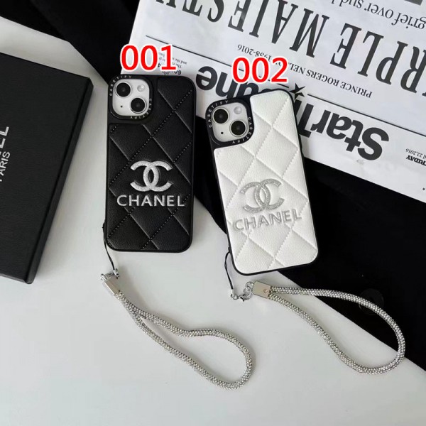 Chanel シャネルハイブランド アイフォン15 14+ 13 pro max レディースメンズ激安iphone 15/14 pro/15 pro max xs/8/7 plusカバー ストラップ付 カード入れiphone 14 15 plusケースカバースタンド付きセレブ愛用全機種対応ハイブランドケース パロディ