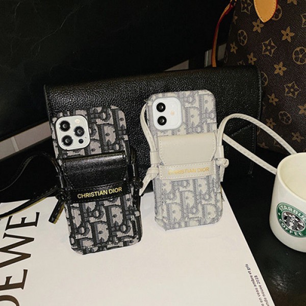 Dior/ディオールブランド激安iphone13/13mini/13promaxケース品質感ファション iphone 12/12mini/12promax カバー韓国風チエーン付き落下保護アイフォン11/ 11 pro max カバーバック付き小物収納可ジャケット型IPHONE SE2/X/XR/8/7携帯ケース女性向けアイドル愛用携帯便利