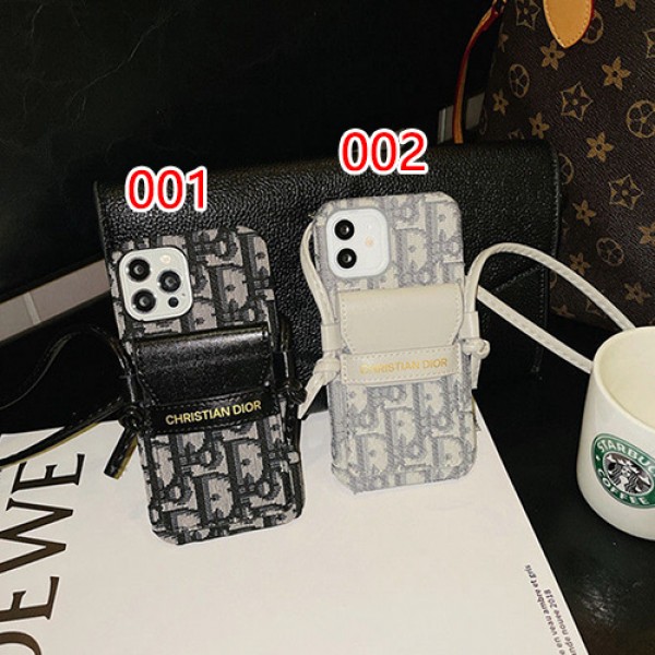 Dior/ディオールブランド激安iphone13/13mini/13promaxケース品質感ファション iphone 12/12mini/12promax カバー韓国風チエーン付き落下保護アイフォン11/ 11 pro max カバーバック付き小物収納可ジャケット型IPHONE SE2/X/XR/8/7携帯ケース女性向けアイドル愛用携帯便利