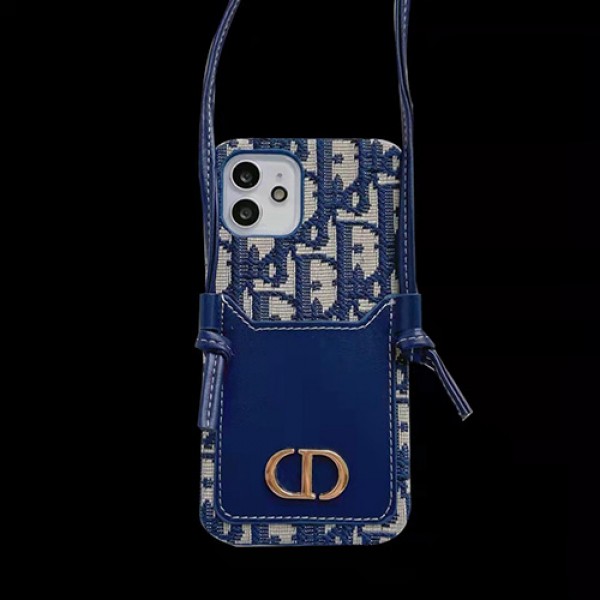 Dior/ディオールブランド Iphone13/13pro/13Maxケース個性潮ショルダー肩膀Iphone 12/12Pro/12maxカバー 小物収納可 LINEで簡単にご注文可アイフォン11/11promax/Se2/8/7保護カバーモノグラムストラップ付き落下保護Iphone 12ケース 携帯便利ファッション芸能人愛用レデイーズ