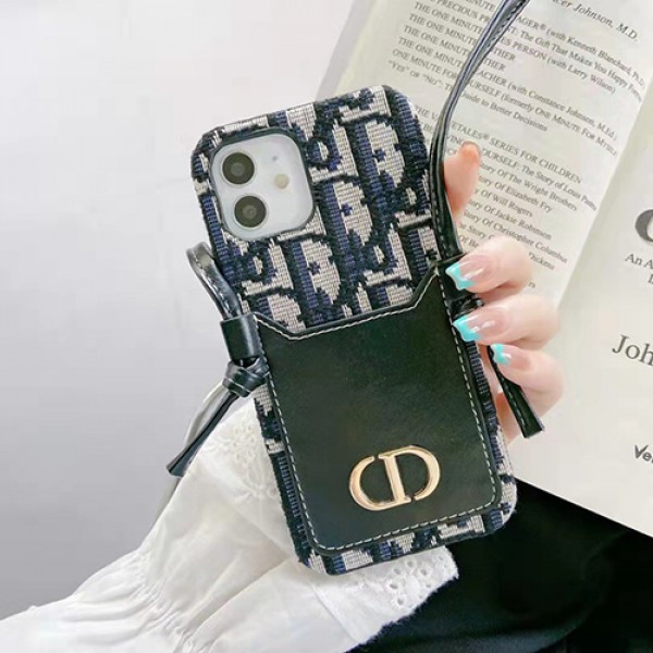 Dior/ディオールブランド Iphone13/13pro/13Maxケース個性潮ショルダー肩膀Iphone 12/12Pro/12maxカバー 小物収納可 LINEで簡単にご注文可アイフォン11/11promax/Se2/8/7保護カバーモノグラムストラップ付き落下保護Iphone 12ケース 携帯便利ファッション芸能人愛用レデイーズ