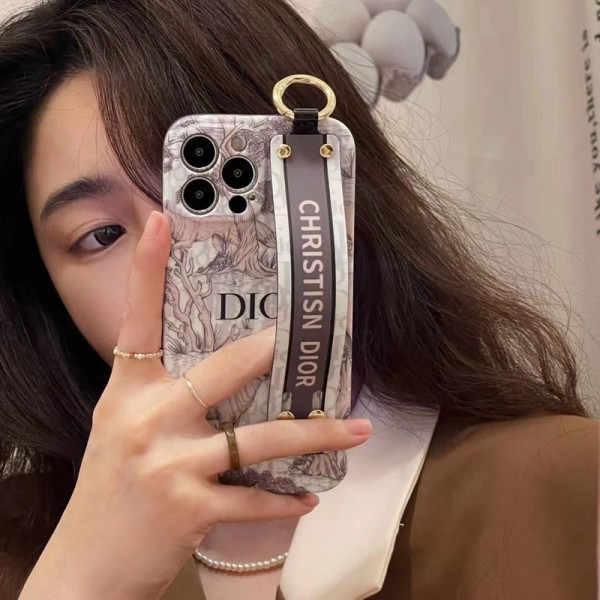 Dior ディオールiphone 15/14 pro/15 pro max xs/8/7 plusカバー ストラップ付 カード入れ韓国風セレブ愛用 iphone 15 アイフォン 15 14 13pro maxケース ジャケットスマホケース コピーセレブ愛用全機種対応ハイブランドケース パロディiphone14/13 pro max スマホケース コピー