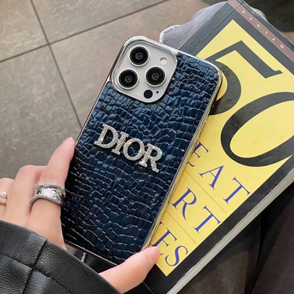 Dior ディオールブランドiphone 14 plus 15 pro maxケースiphone 14 15 plusケースカバースタンド付きセレブ愛用全機種対応ハイブランドケース パロディiphone14/13 pro max スマホケース コピー
