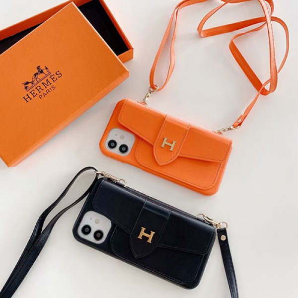 Ｈermes/エルメスブランドiphone13/13mini/13promaxケース女性向け激安コピーバック型アイフォン12/ 12mini/12 pro maxカバー革製ストラップ付き携帯便利IPHONE11/11PROMAXケース防塵ショルダー質感カバー落下保護iphone X/XR/8/7スマホケース 韓国風メンズレデイーズ芸能人愛用