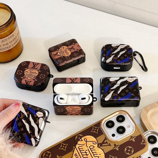 ハイブランド lv ルイヴィトンペアモノグラム AirPods1/2/3 pro ケースカバー 耐衝撃 グッチ エアーポッズプロケース ルイヴィトンエアーポッズ 3/2/1ケースブランド Air Pods Proケース 防塵 三重層保護 女性向け 定番柄