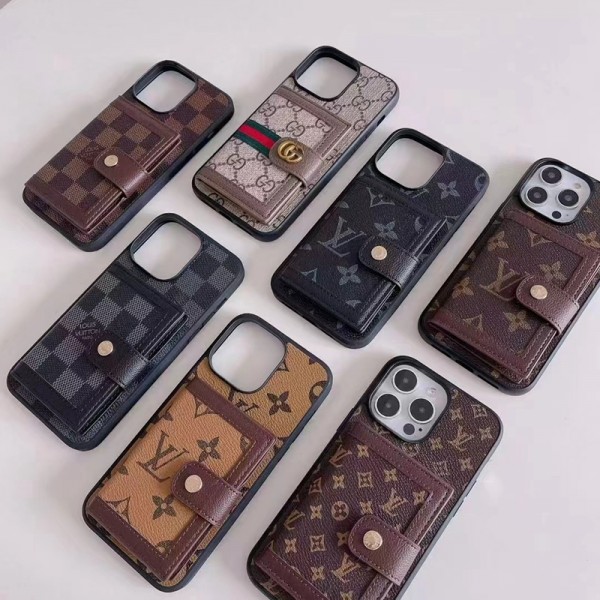 Lv ルイヴィトンgucciハイブランド アイフォン15 14+ 13 pro max 財布カード入れケースレディースメンズ激安iphone 14 15 plusケースカバースタンド付き韓国風セレブ愛用 iphone 15 アイフォン 15 14 13pro maxケース ジャケットスマホケース コピーiphone14/13 pro max スマホケース コピー