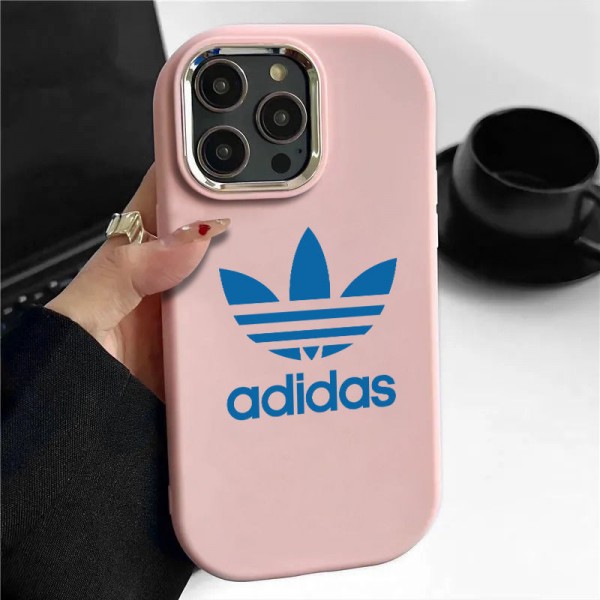 Adidas アディダスブランドiphone 16 14 plus 15 pro maxケースハイブランド アイフォン16 15 14+ 13 pro max レディースメンズ激安iphone 16/14 pro/15 pro max xs/8/7 plusカバー ストラップ付 カード入れiphone 14 15 16 plusケースカバースタンド付き