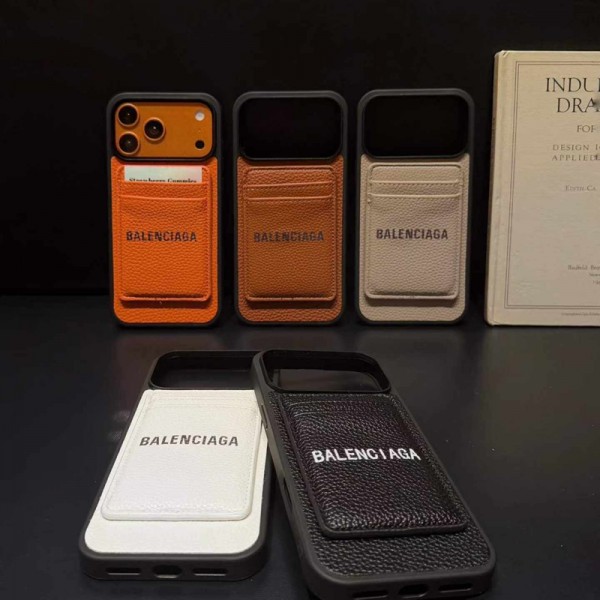 Balenciaga バレンシアガiphone 17Pro/16/14 pro/15 pro max 16 plus 17 17eカバー ストラップ付 カード入れiphone16 17 pro air 14 15 16 plus 17ケースカバースタンド付き韓国風セレブ愛用 iphone 17e 16 15 17 air アイフォン17 16 15 14 13pro maxケース ジャケットスマホケース コピーセレブ愛用全機種対応ハイブランドケース パロディ