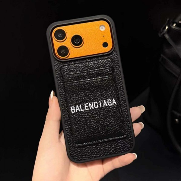 Balenciaga バレンシアガiphone 17Pro/16/14 pro/15 pro max 16 plus 17 17eカバー ストラップ付 カード入れiphone16 17 pro air 14 15 16 plus 17ケースカバースタンド付き韓国風セレブ愛用 iphone 17e 16 15 17 air アイフォン17 16 15 14 13pro maxケース ジャケットスマホケース コピーセレブ愛用全機種対応ハイブランドケース パロディ