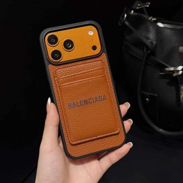 Balenciaga バレンシアガiphone 17Pro/16/14 pro/15 pro max 16 plus 17 17eカバー ストラップ付 カード入れiphone16 17 pro air 14 15 16 plus 17ケースカバースタンド付き韓国風セレブ愛用 iphone 17e 16 15 17 air アイフォン17 16 15 14 13pro maxケース ジャケットスマホケース コピーセレブ愛用全機種対応ハイブランドケース パロディ
