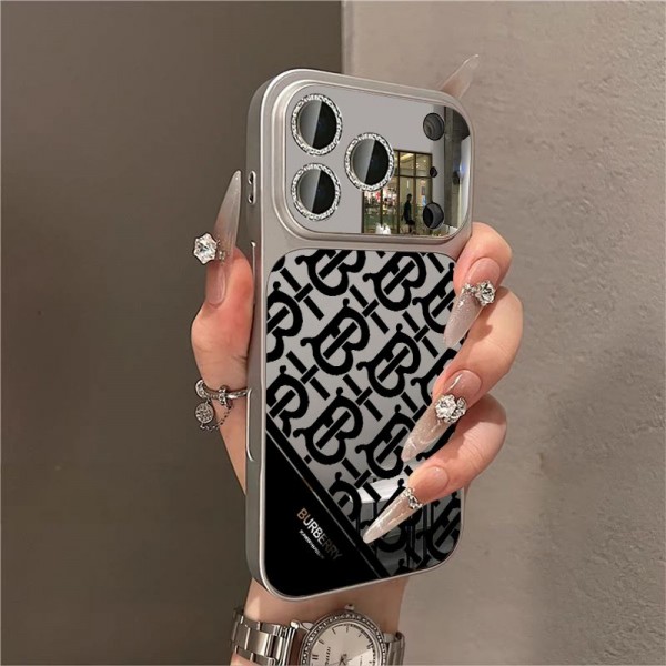 Burberry バーバリーブランドiphone 16 17 pro 15 plus 16 pro max 17eケースiphone 17Pro/16/14 pro/15 pro max 16 plus 17 17eカバー ストラップ付 カード入れセレブ愛用全機種対応ハイブランドケース パロディiphone17 air 16 15 14/13 pro max 17スマホケース コピー