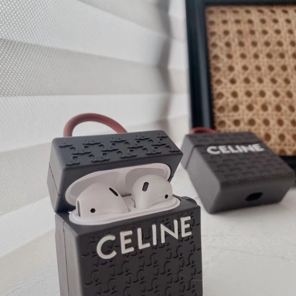 Celine/セリーヌブランドエアーポッズ プロ収納ケースAir pods proケース保護シリコン製 防塵Air pods1/2/3ケース 耐衝撃バック型刻印設計モノグラム 落下防止Air pods 3/2/1ケースブランド