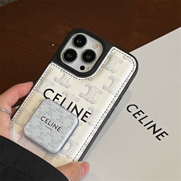 ハイブランドceline iphone14/13Pro max/13Pro/13/Se3携帯ケース レザー オシャレ 指紋防止 鏡付き アイフォン12プロ マックス/12プロ/12カバーブランドセリーヌ 高級感 レディース 皮革製品 華奢