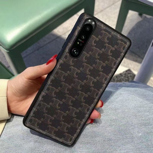 CELINE セリーヌハイブランドエクスぺリア 1 10 5 v iii ivカバー メンズ レディース女性男性向けブランドスマホケース  xperia1V/ace ivカバーブランドiphone galaxy xperia全機種対応エクスぺリア 1 10v 2023ケース 激安 ショルダー