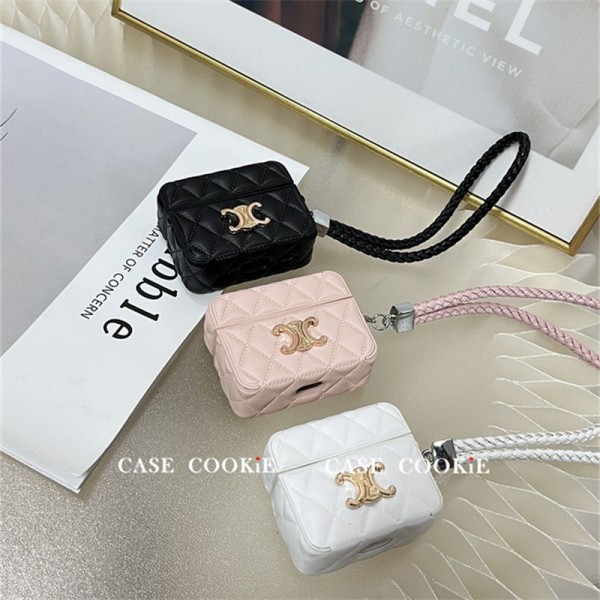 CELINE セリーヌハイブランド AirPods4 3 pro3 2ケースストラップ airpods4カバー 耐衝撃 エアーポッズ4プロ2ケース 激安 ブランド エアーポッズ4 プロ2 3/2/1ケースブランド AirPods 4/3 Pro2/proケース メンズレディーズ