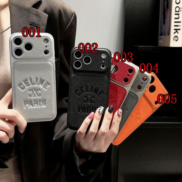 CELINE セリーヌハイブランド アイフォン16 plus15 14+ 16 17pro max カバーレディースメンズ激安iphone 17Pro/16/14 pro/15 pro max 16 plus カバー ストラップ付 カード入れ韓国風セレブ愛用 iphone 16 15 17 air アイフォン17 16 15 14 13pro maxケース ジャケットスマホケース コピーセレブ愛用全機種対応ハイブランドケース パロディ