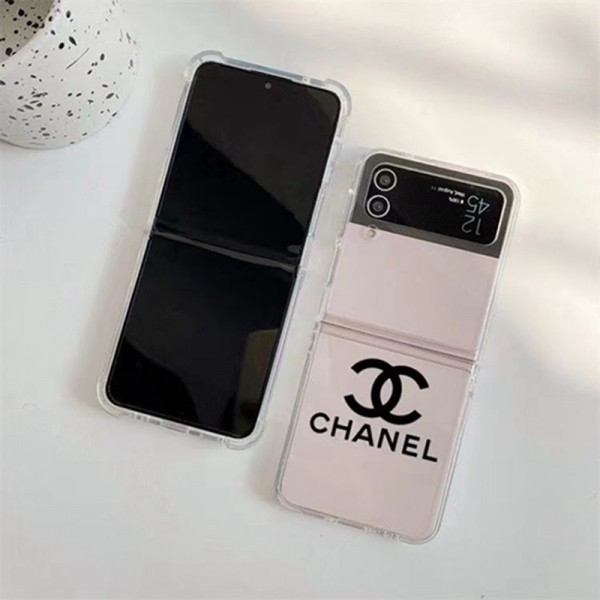 Chanel シャネル折り畳み可ギャラクシー z fold5 4 3ケース 革製galaxy fold5 4 3 2ケースカバースタンド付き韓国風セレブ愛用 galaxy z flip 5 4 3ケース ジャケットスマホケース コピーセレブ愛用全機種対応ハイブランドケース パロディ