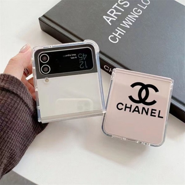 Chanel シャネル折り畳み可ギャラクシー z fold5 4 3ケース 革製galaxy fold5 4 3 2ケースカバースタンド付き韓国風セレブ愛用 galaxy z flip 5 4 3ケース ジャケットスマホケース コピーセレブ愛用全機種対応ハイブランドケース パロディ