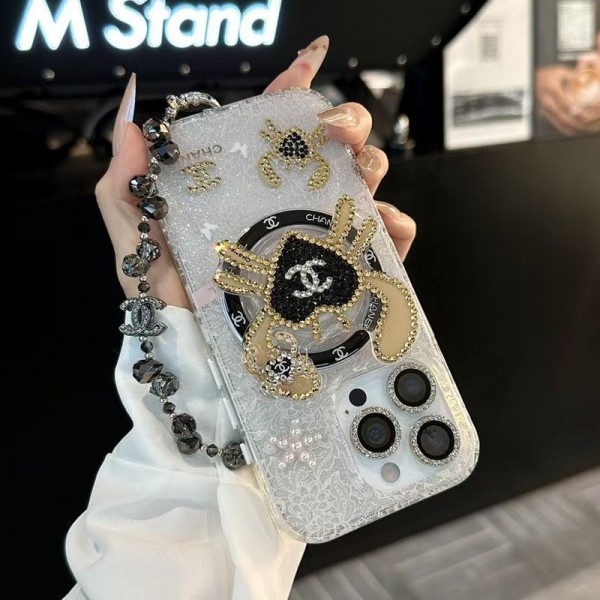 Chanel シャネルハイブランド アイフォン16 plus15 14+ 16 pro maxカバー レディースメンズ激安おしゃれiphone 16  pro max15 14 13 12 ケース 手帳型バッグ型iphone 16/14 pro/15 pro max 16 plus カバー ストラップ付 カード入れiphone16 pro 14 15 16 plusケースカバースタンド付き