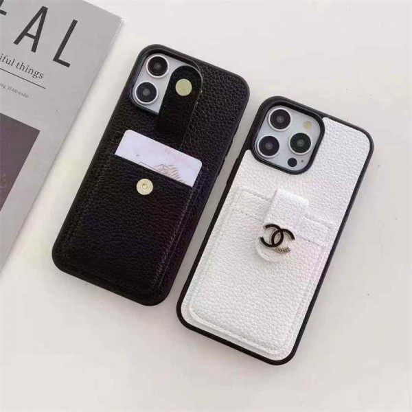 Chanel シャネルブランドiphone 16 17 pro 15 plus 16 pro maxケースiphone 17Pro/16/14 pro/15 pro max 16 plus カバー ストラップ付 カード入れiphone16 17 pro air 14 15 16 plusケースカバースタンド付きiphone17 air 16 15 14/13 pro max スマホケース コピー