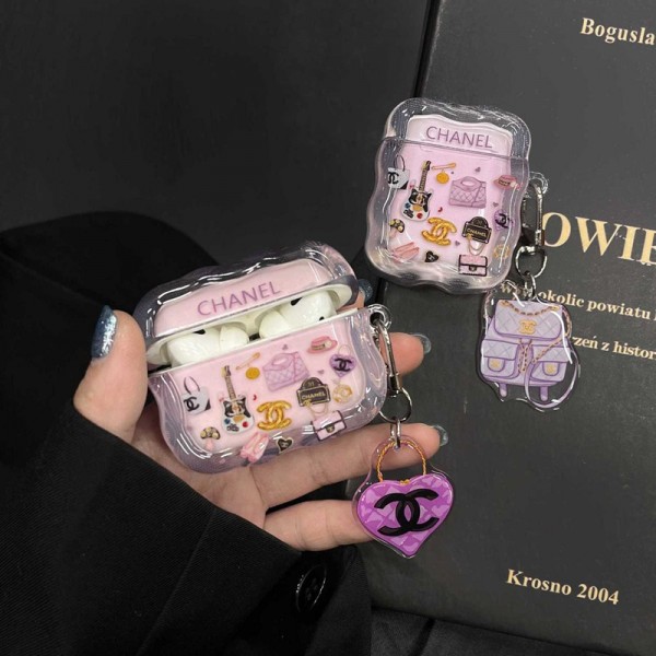 Chanel シャネルハイブランド AirPods4 3 pro3 2ケースストラップ airpods4カバー 耐衝撃 エアーポッズ4プロ2ケース 激安 ブランド エアーポッズ4 プロ2 3/2/1ケースブランド AirPods 4/3 Pro2/proケース メンズレディーズ