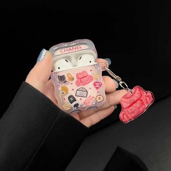 Chanel シャネルハイブランド AirPods4 3 pro3 2ケースストラップ airpods4カバー 耐衝撃 エアーポッズ4プロ2ケース 激安 ブランド エアーポッズ4 プロ2 3/2/1ケースブランド AirPods 4/3 Pro2/proケース メンズレディーズ