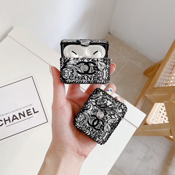 Chanel シャネルハイブランド AirPods4 3 pro3 2ケースストラップ airpods4カバー 耐衝撃 エアーポッズ4プロ2ケース 激安 ブランド エアーポッズ4 プロ2 3/2/1ケースブランド AirPods 4/3 Pro2/proケース メンズレディーズ