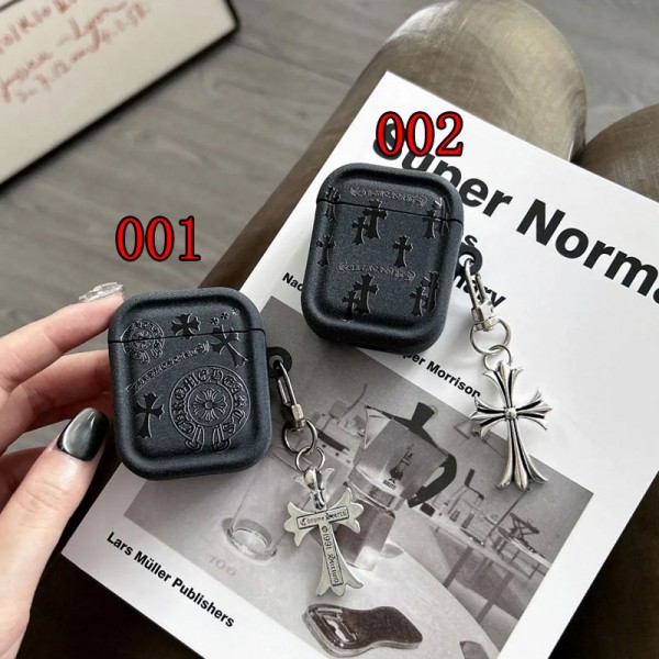 クロムハーツ Chrome Heartsハイブランド  AirPods4 3 pro3 2ケースストラップ airpods4カバー 耐衝撃 エアーポッズ4プロ2ケース 激安 ブランド エアーポッズ4 プロ2 3/2/1ケースブランド AirPods 4/3 Pro2/proケース メンズレディーズ