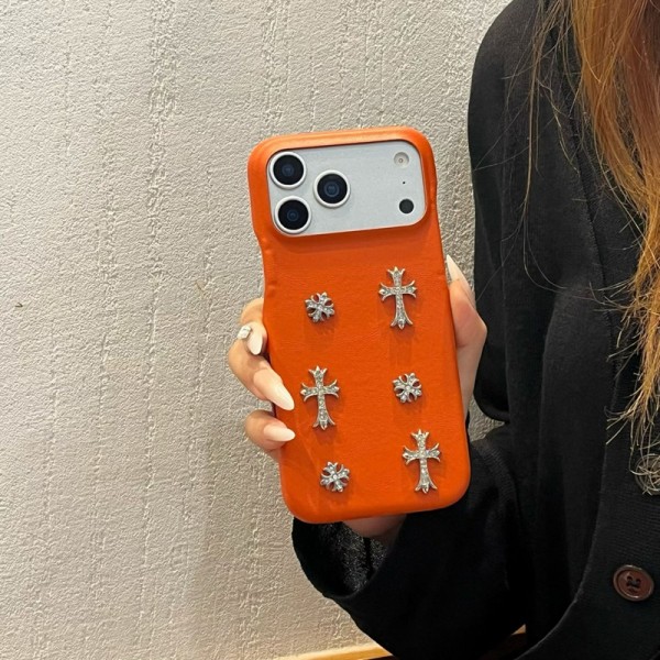 クロムハーツ Chrome Heartsブランドiphone 16 17 pro 15 plus 16 pro maxケースiphone16 17 pro air 14 15 16 plusケースカバースタンド付きセレブ愛用全機種対応ハイブランドケース パロディiphone17 air 16 15 14/13 pro max スマホケース コピー