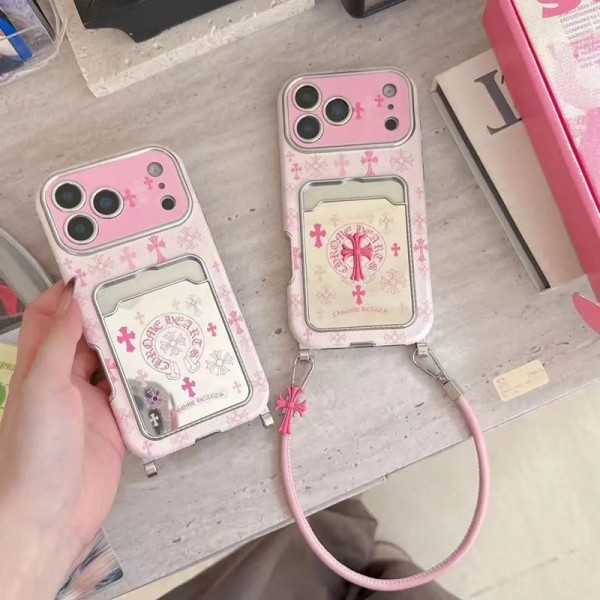 クロムハーツ Chrome Heartsブランドiphone 16 17 pro 15 plus 16 pro maxケースiphone 17Pro/16/14 pro/15 pro max 16 plus カバー ストラップ付 カード入れ韓国風セレブ愛用 iphone 16 15 17 air アイフォン17 16 15 14 13pro maxケース ジャケットスマホケース コピーiphone17 air 16 15 14/13 pro max スマホケース コピー