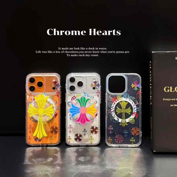 クロムハーツ Chrome Heartsおしゃれiphone 17 air 16  pro max 15 14 13 12 ケース 手帳型バッグ型iphone 17Pro/16/14 pro/15 pro max 16 plus カバー ストラップ付 カード入れiphone16 17 pro air 14 15 16 plusケースカバースタンド付きセレブ愛用全機種対応ハイブランドケース パロディ