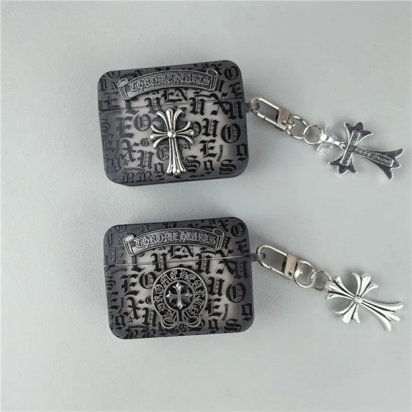 クロムハーツ Chrome Heartsハイブランド AirPods4 3 pro3 2ケースストラップ airpods4カバー 耐衝撃 エアーポッズ4プロ2ケース 激安 ブランド エアーポッズ4 プロ2 3/2/1ケースブランド AirPods 4/3 Pro2/proケース メンズレディーズ