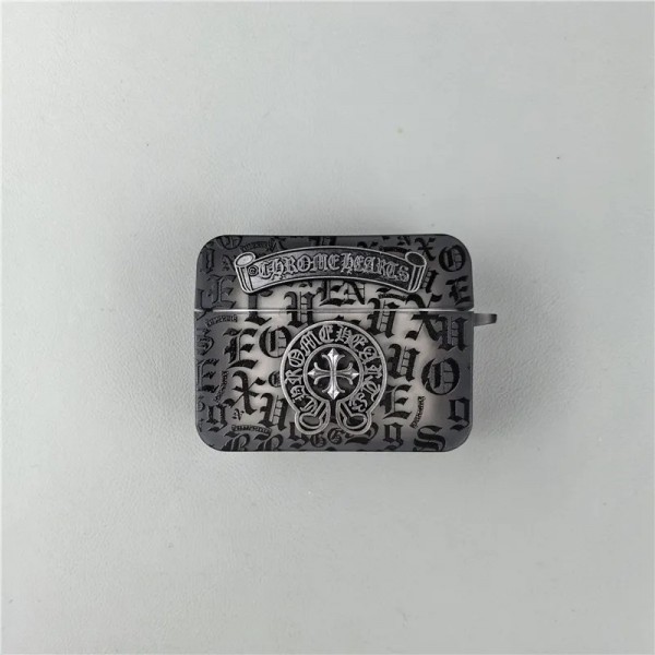 クロムハーツ Chrome Heartsハイブランド AirPods4 3 pro3 2ケースストラップ airpods4カバー 耐衝撃 エアーポッズ4プロ2ケース 激安 ブランド エアーポッズ4 プロ2 3/2/1ケースブランド AirPods 4/3 Pro2/proケース メンズレディーズ