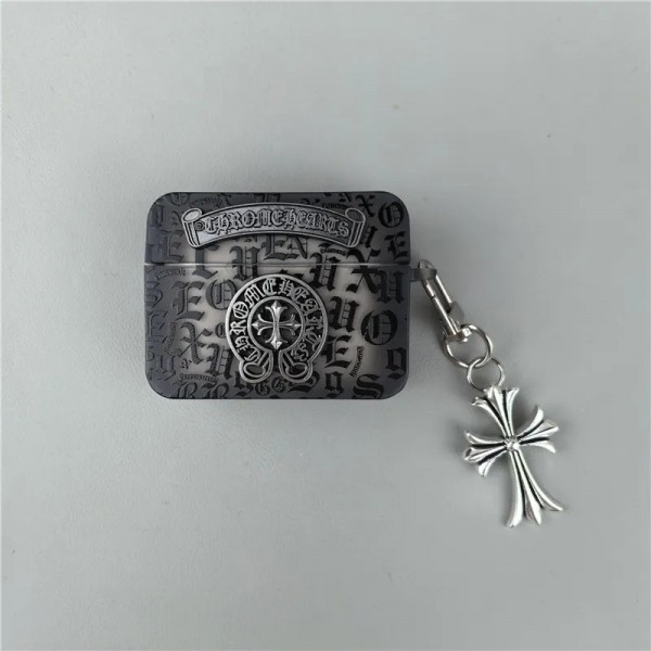 クロムハーツ Chrome Heartsハイブランド AirPods4 3 pro3 2ケースストラップ airpods4カバー 耐衝撃 エアーポッズ4プロ2ケース 激安 ブランド エアーポッズ4 プロ2 3/2/1ケースブランド AirPods 4/3 Pro2/proケース メンズレディーズ