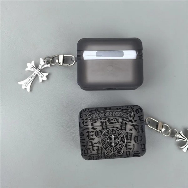 クロムハーツ Chrome Heartsハイブランド AirPods4 3 pro3 2ケースストラップ airpods4カバー 耐衝撃 エアーポッズ4プロ2ケース 激安 ブランド エアーポッズ4 プロ2 3/2/1ケースブランド AirPods 4/3 Pro2/proケース メンズレディーズ