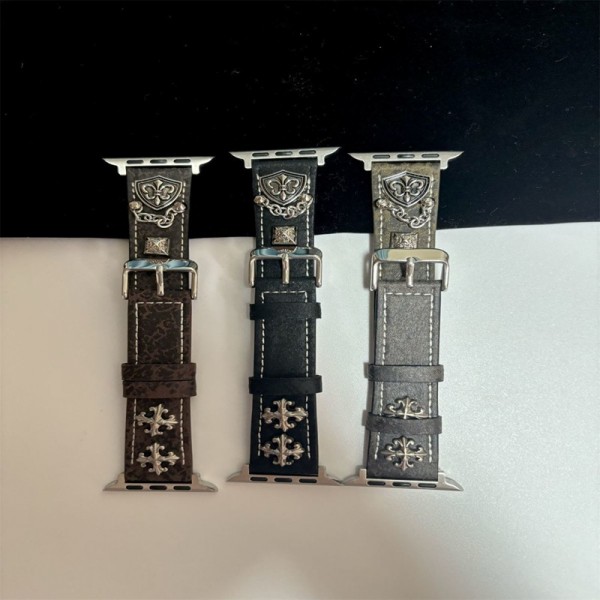 クロムハーツ Chrome Heartsアップルウォッチ11 Ultra3 se3 10 9 Ultra2 49mmバンドアップルウォッチ11 10 9バンドベルトアップルウォッチ11/7/8/9 10ベルトビジネスマン用高級Apple Watch 11/10/9/8/7ブランドバンド本革