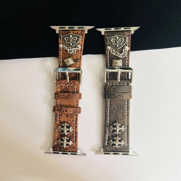 クロムハーツ Chrome Heartsアップルウォッチ11 Ultra3 se3 10 9 Ultra2 49mmバンドアップルウォッチ11 10 9バンドベルトアップルウォッチ11/7/8/9 10ベルトビジネスマン用高級Apple Watch 11/10/9/8/7ブランドバンド本革