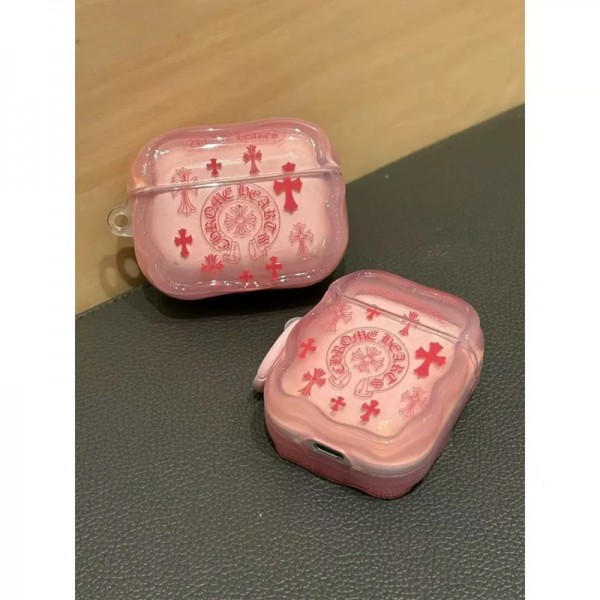クロムハーツ Chrome Heartsハイブランド AirPods4 3 pro3 2ケースストラップ airpods4カバー 耐衝撃 エアーポッズ4プロ2ケース 激安 ブランド エアーポッズ4 プロ2 3/2/1ケースブランド AirPods 4/3 Pro2/proケース メンズレディーズ