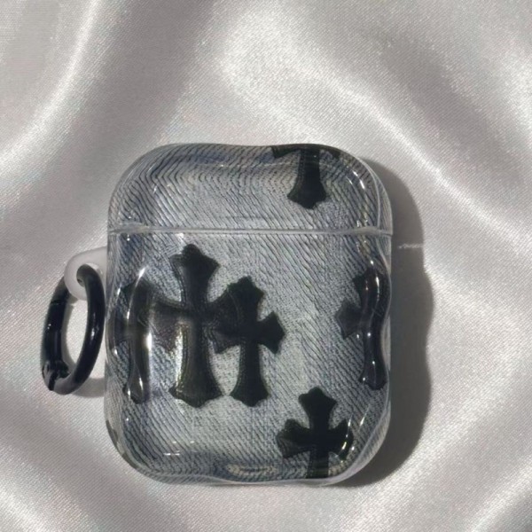 クロムハーツ Chrome Heartsハイブランド AirPods4 3 pro3 2ケースストラップ airpods4カバー 耐衝撃 エアーポッズ4プロ2ケース 激安 ブランド エアーポッズ4 プロ2 3/2/1ケースブランド AirPods 4/3 Pro2/proケース メンズレディーズ