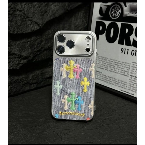 クロムハーツ Chrome Heartsおしゃれiphone 17 air 16  pro max 15 14ケース iphone 17Pro/16/14 pro/15 pro max 16 plus カバー ストラップ付 カード入れ韓国風セレブ愛用 iphone 16 15 17 air アイフォン17 16 15 14 13pro maxケース ジャケットスマホケース コピーセレブ愛用全機種対応ハイブランドケース パロディ