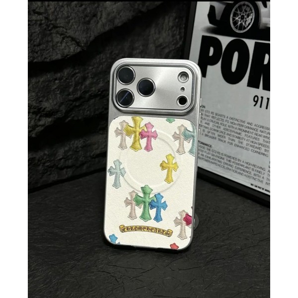 クロムハーツ Chrome Heartsおしゃれiphone 17 air 16  pro max 15 14ケース iphone 17Pro/16/14 pro/15 pro max 16 plus カバー ストラップ付 カード入れ韓国風セレブ愛用 iphone 16 15 17 air アイフォン17 16 15 14 13pro maxケース ジャケットスマホケース コピーセレブ愛用全機種対応ハイブランドケース パロディ
