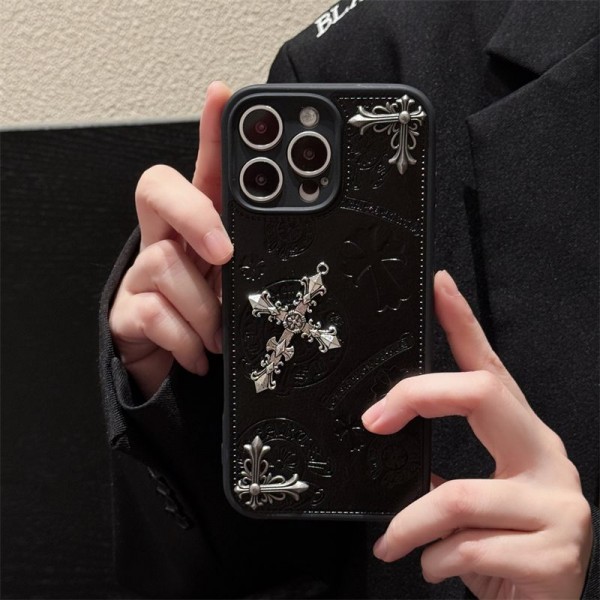クロムハーツ Chrome Heartsハイブランド アイフォン16 plus15 14+ 16 17pro max カバーレディースメンズ激安おしゃれiphone 17 air 16  pro max 15 14 13 12 ケース 手帳型バッグ型iphone16 17 pro air 14 15 16 plusケースカバースタンド付きセレブ愛用全機種対応ハイブランドケース パロディ