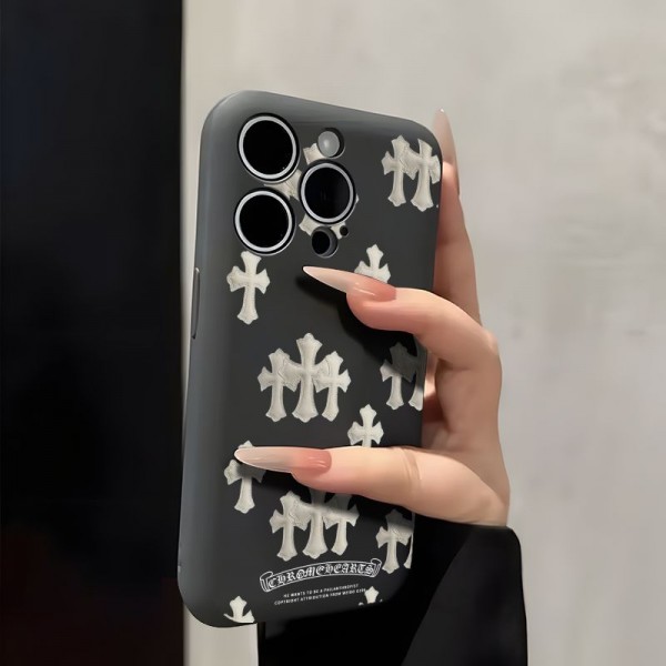 クロムハーツ Chrome Hearts iphone 17Pro/16/14 pro/15 pro max 16 plus カバー ストラップ付 カード入れiphone16 17 pro air 14 15 16 plusケースカバースタンド付き韓国風セレブ愛用 iphone 16 15 17 air アイフォン17 16 15 14 13pro maxケース ジャケットスマホケース コピーiphone17 air 16 15 14/13 pro max スマホケース コピー