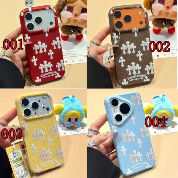 クロムハーツ Chrome Heartsブランドiphone 16 17 pro 15 plus 16 pro maxケースおしゃれiphone 17 air 16  pro max 15 14 ケースiphone 17Pro/16/14 pro/15 pro max 16 plus カバー ストラップ付 カード入れiphone17 air 16 15 14/13 pro max スマホケース コピー
