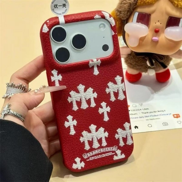 クロムハーツ Chrome Heartsブランドiphone 16 17 pro 15 plus 16 pro maxケースおしゃれiphone 17 air 16  pro max 15 14 ケースiphone 17Pro/16/14 pro/15 pro max 16 plus カバー ストラップ付 カード入れiphone17 air 16 15 14/13 pro max スマホケース コピー