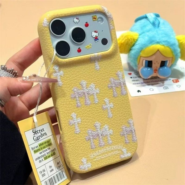 クロムハーツ Chrome Heartsブランドiphone 16 17 pro 15 plus 16 pro maxケースおしゃれiphone 17 air 16  pro max 15 14 ケースiphone 17Pro/16/14 pro/15 pro max 16 plus カバー ストラップ付 カード入れiphone17 air 16 15 14/13 pro max スマホケース コピー