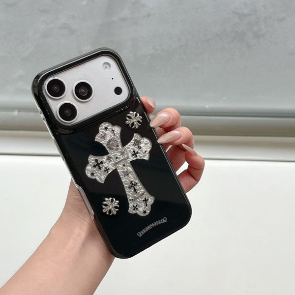 クロムハーツ Chrome Heartsおしゃれiphone 18 17 air 16  pro max 15 14 13 12 17eケース 手帳型バッグ型iphone 18/17Pro/16/14 pro/15 pro max 16 plus 17 17eカバー ストラップ付 カード入れiphone 18pro max/16 17 pro air 14 15 16 plus 17ケースカバースタンド付きセレブ愛用全機種対応ハイブランドケース パロディ